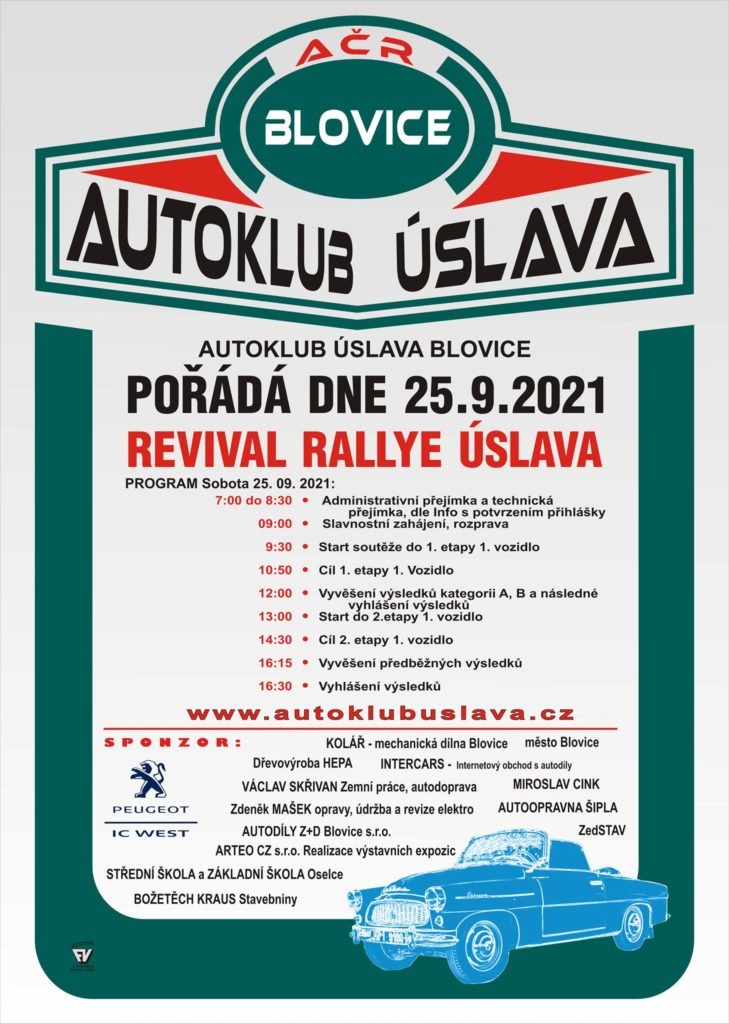 Plakát 3. revival rallye Úslava